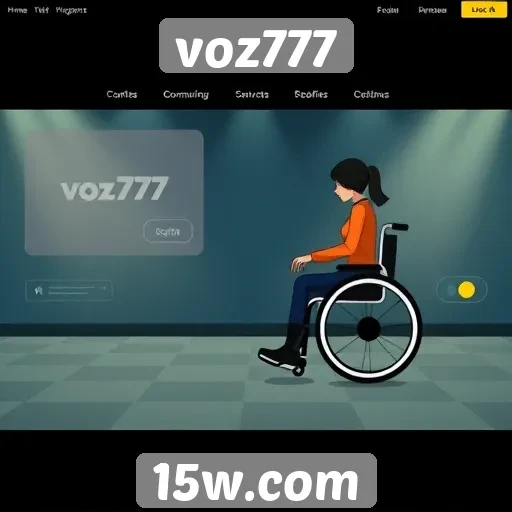 Acessibilidade e interface do site Voz777 para usuários